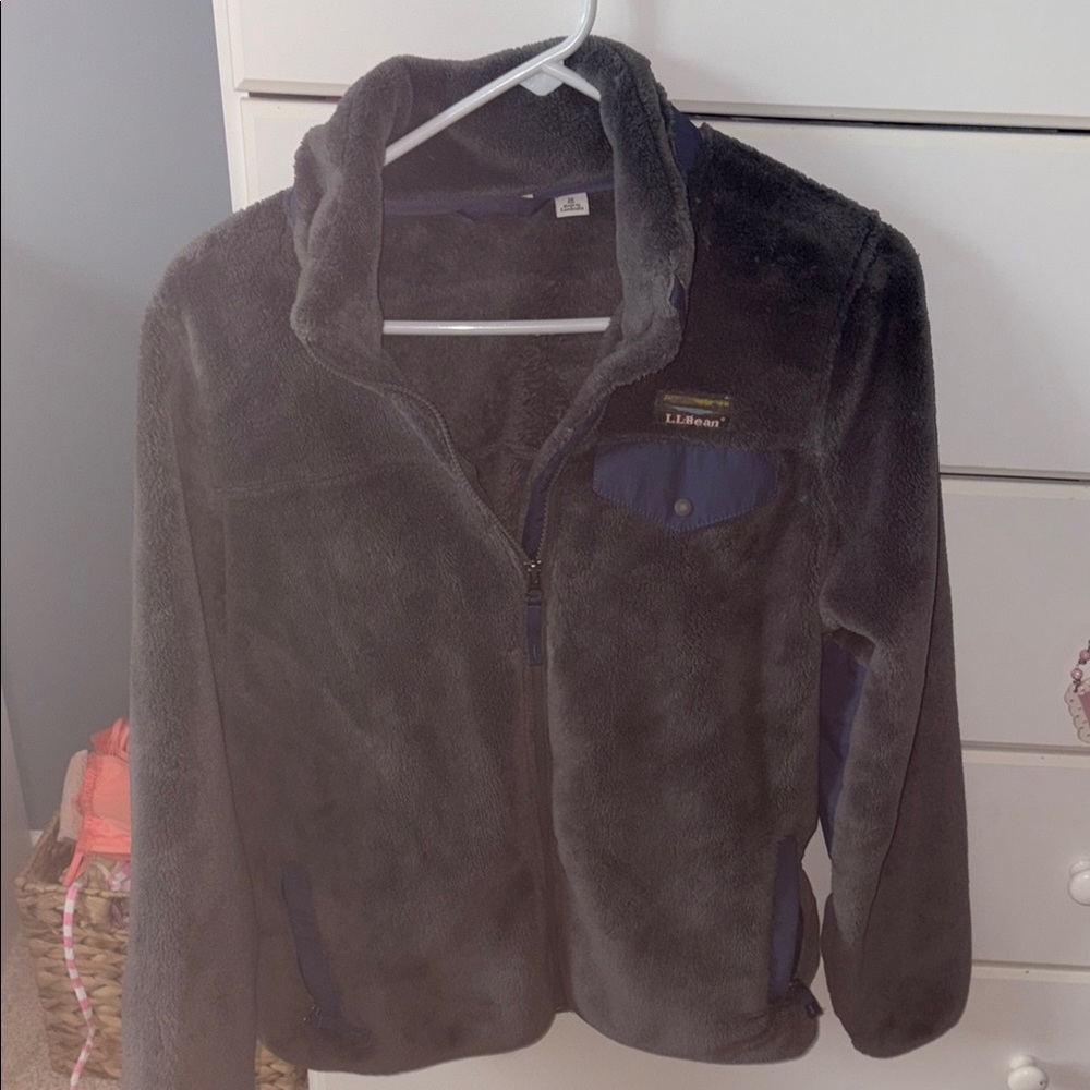L.L. Bean Charcoal Fleece Jacket